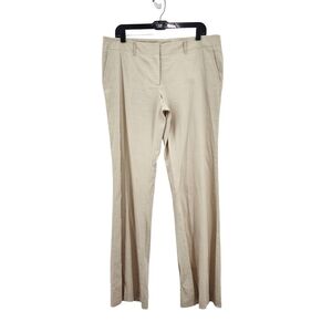 Elie Tahari Women's Plus Jillie Linen Blend Flare Pants Sandpiper - 14
